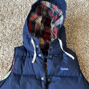 Penfield x madewell women’s down retro navy vest - size xs